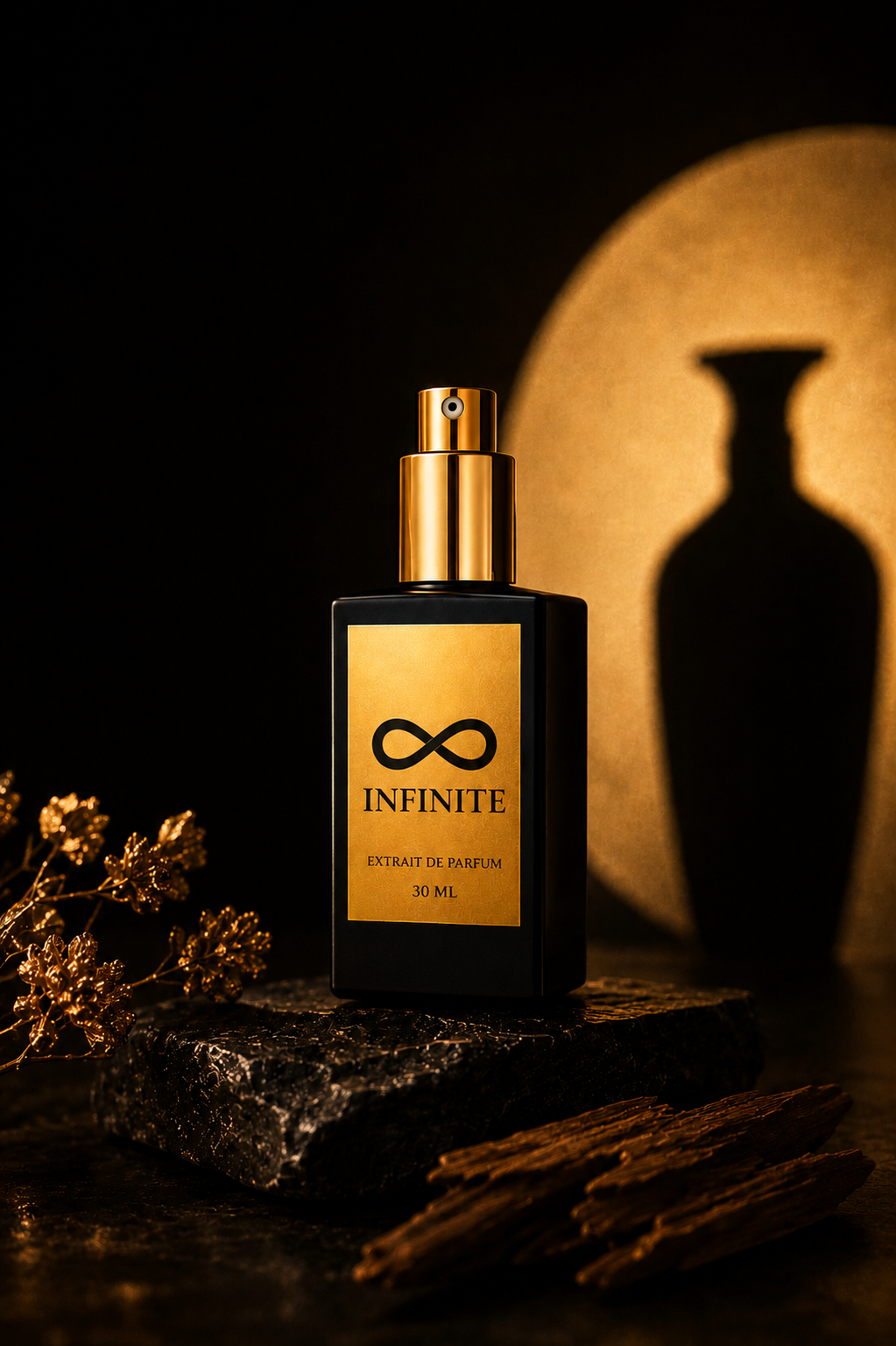 Dark seductive men’s luxury fragrance oil