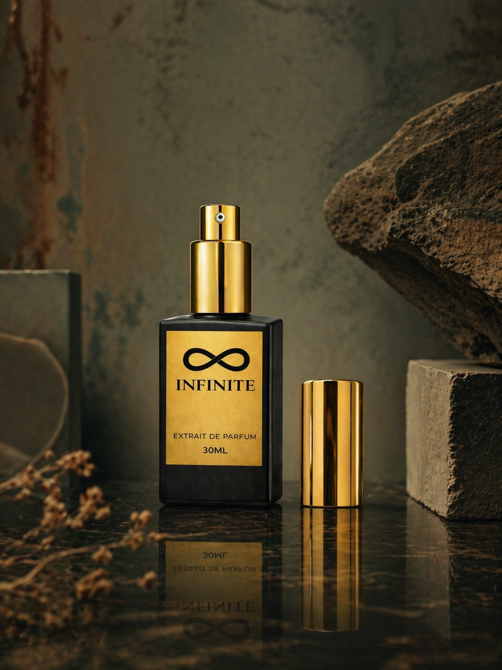 Alcohol free men’s perfume oil Infinite Noir