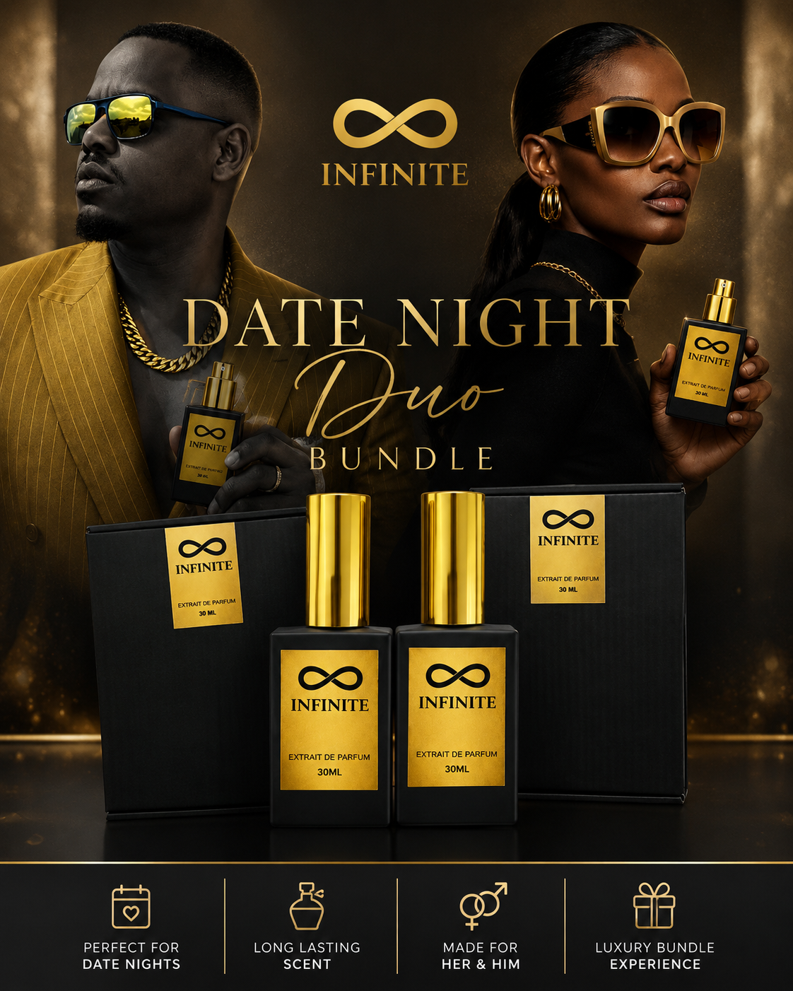 Date Night Duo his and hers luxury fragrance oil gift set